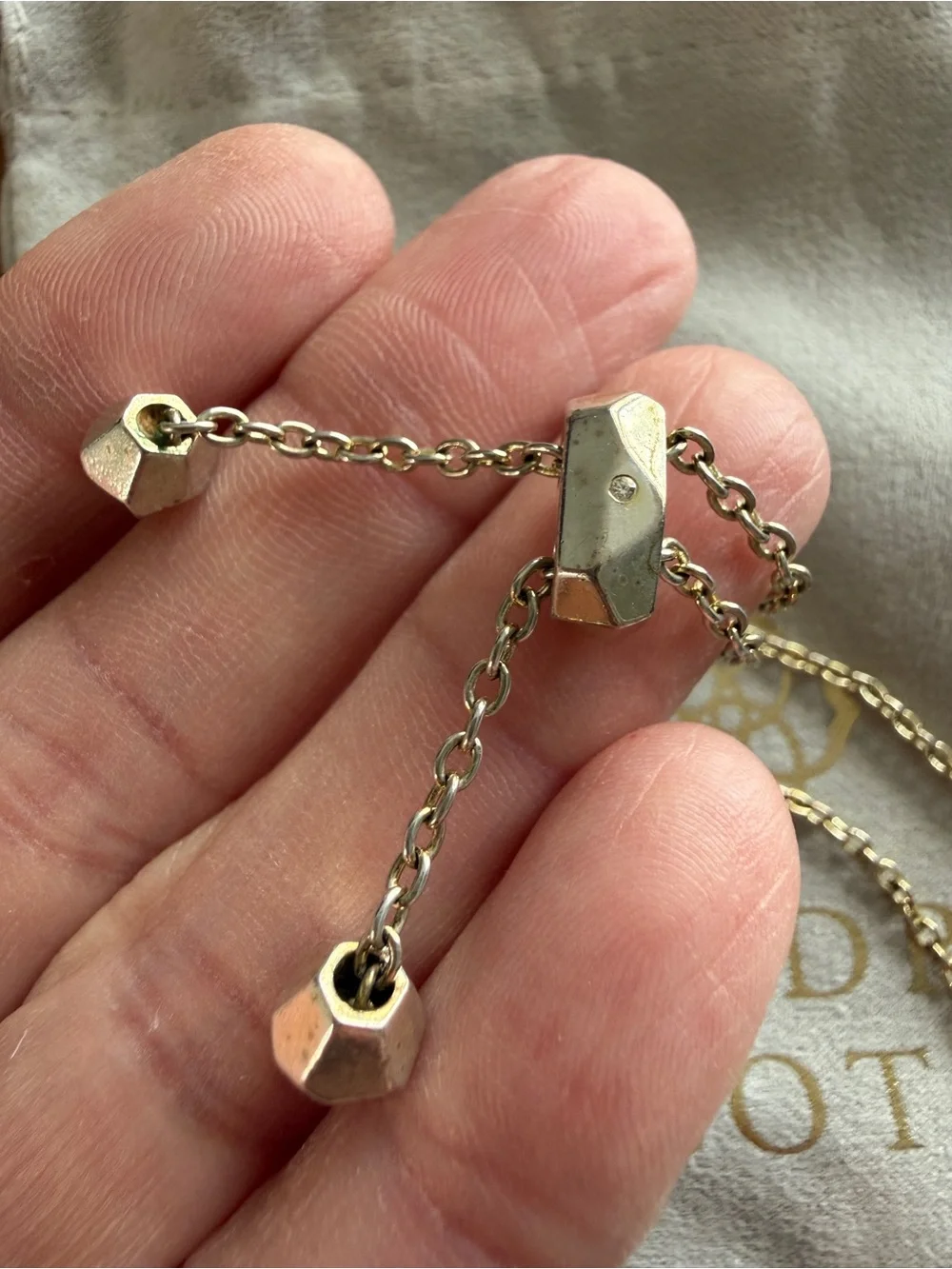 Kendra Scott Gold Platinum Drusy Bracelet